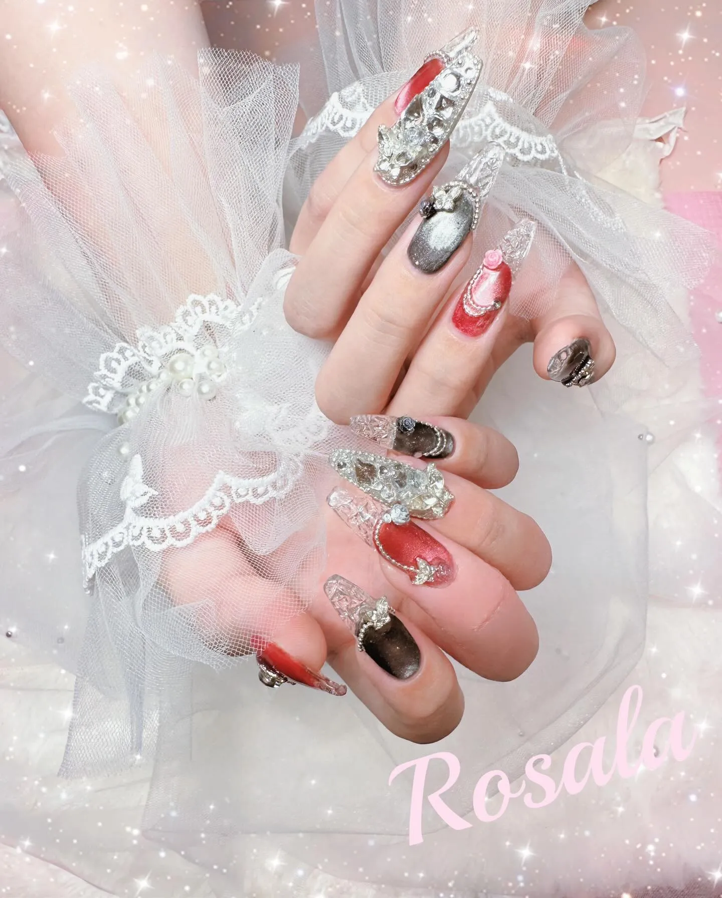 今回のデザインは概念ネイル🎀